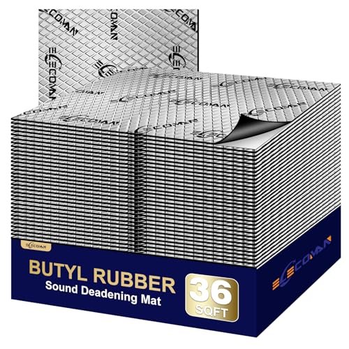 ELecoman Car Sound Deadening Mat-80 mil 36 sqft Sound...