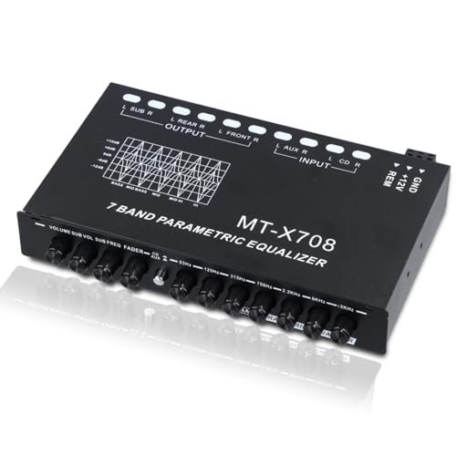 7-Band Car Audio Equalizer, Car Audio Graphic Equalizer,...