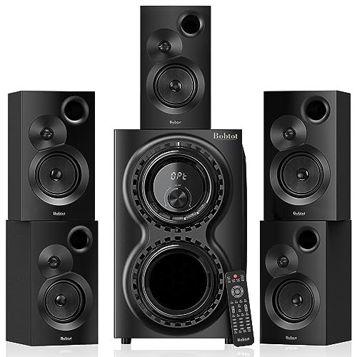 Bobtot Surround Sound Systems 1400 Watts Peak Power Home...