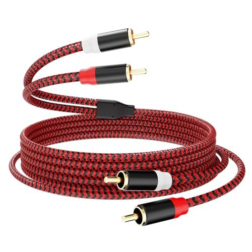 RCA Cable 10Ft,2Rca Male to 2-RCA Male Audio Stereo...