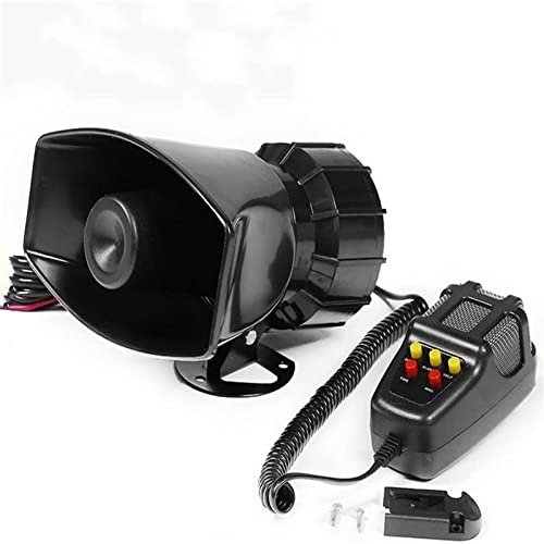 RULLINE 5 Tone Sound Car Siren Vehicle Horn with Mic...