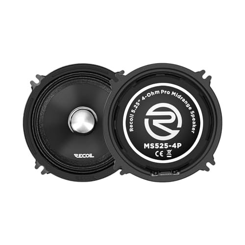 RECOIL MS525-4P 5.25-Inch Midrange Pro Audio Car Speakers...