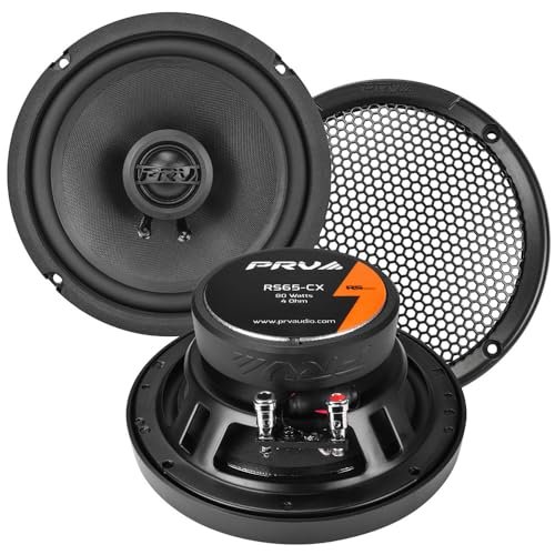 PRV AUDIO 6.5 Inch 2-Way Car Coaxial Speakers 160 Watts...