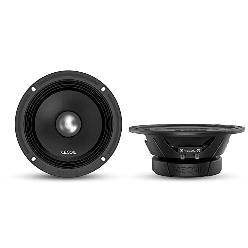 RECOIL MS65-4P 6.5-Inch Midrange Pro Audio Car Speakers,...