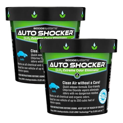 Biocide Systems Auto Shocker Strong Car Odor Eliminator,...