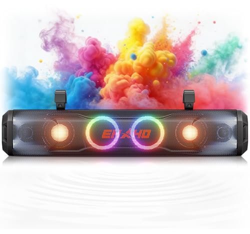 Ehaho 26 Inch 6 Speaker UTV Sound Bar, Bluetooth Golf...