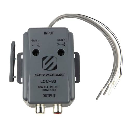 Scosche LOC80 Line Output Converter - 2 Channel High/Low...