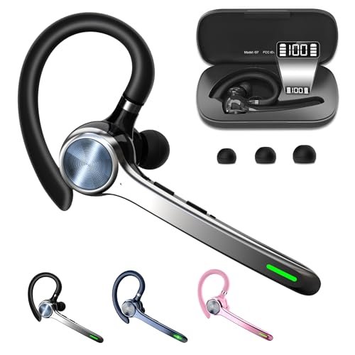 HEIBAS Bluetooth Headset, Wireless Bluetooth Earpiece with...