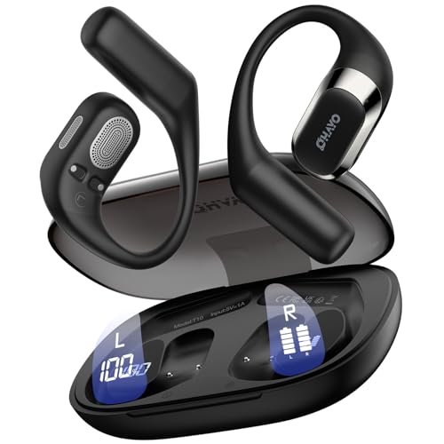 OHAYO Open Ear Headphones,Over Ear Earbuds with Ergonomic...