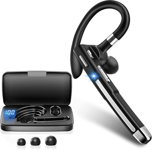 Hsility Bluetoth Earbuds with Mic for Office 270 Degree...