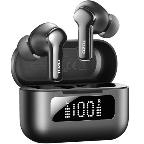 TOZO Hybrid Active Noise Cancelling Wireless Earbuds with 6...