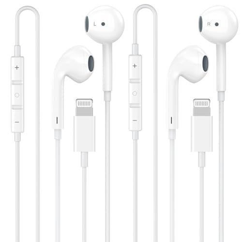 [Apple MFi Certified] iPhone Headphones Wired, 2 Pack...