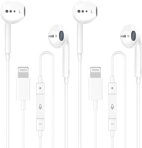 Wired Headphones for iPhone Earbuds with Lightning...