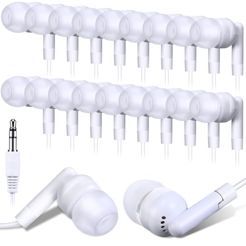 Kanayu 100 Pack Wired Earbuds Bulk for Classroom Ear...