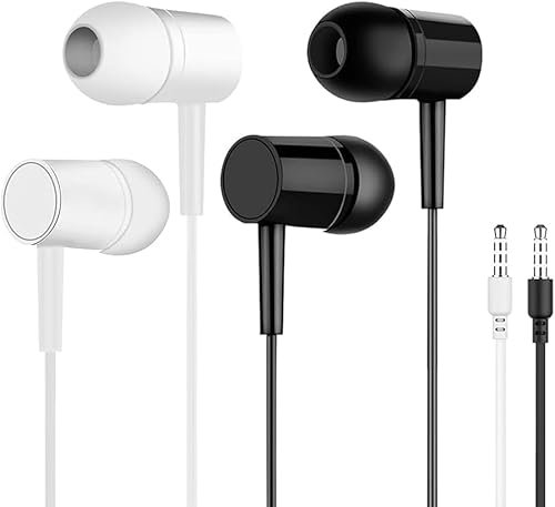 Wired Earbuds with Microphone, 2 Pack in-Ear Wired...