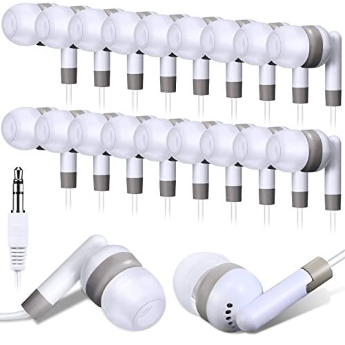 Konohan 100 Pcs Bulk Earbuds with Wire Basic Headphones...