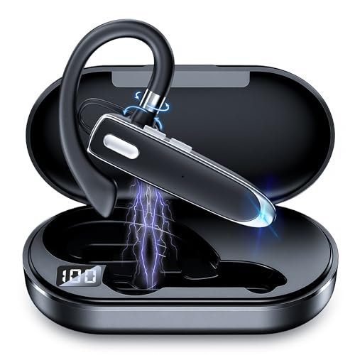 Bluetooth Earpiece Single Ear Business Earbuds with...