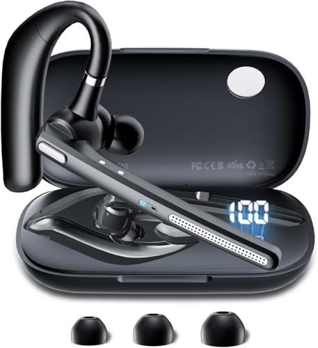 Bluetooth Headset with 72-Hour Talk Time & 500mAh Charging...