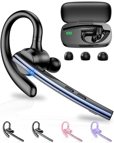 New Bee Bluetooth Headset V5.1 72H Talk Time Dual Mic...