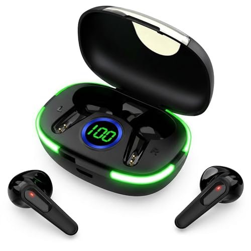 BSWLMDD Wireless Bluetooth Earbuds, Bluetooth 5.3, 20-Hour...