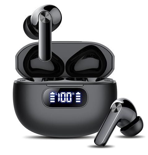 Wireless Earbuds, Bluetooth 5.3 Headphones LED Power...