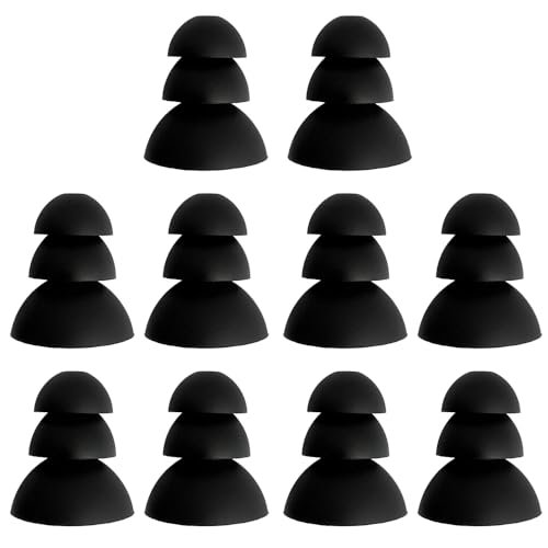 TENNMAK Triple Flange Eartips Replacement for Elgin Discord...