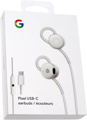 Google Earbuds Wired Headset USB-C, Comfortable Fit, Inline...