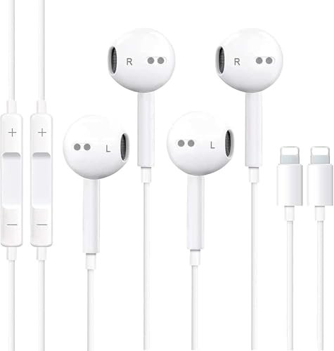 2Pack Headphones for iPhone Earbuds with Built-in...