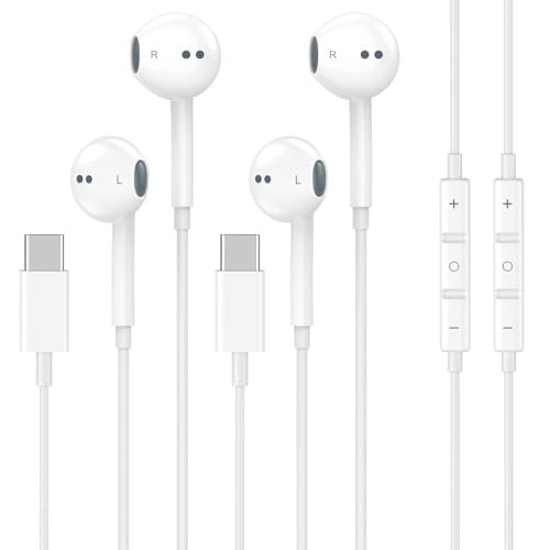 [Apple MFi Certified] USB C Headphones Wired for iPhone...