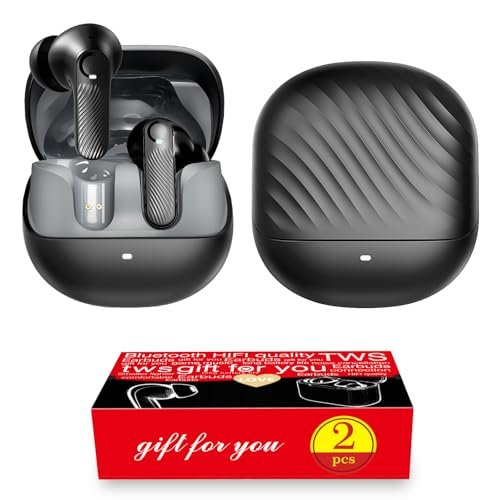 CXPSUE 2 Pack ANC Wireless Earbuds with Big Bass Durable,...