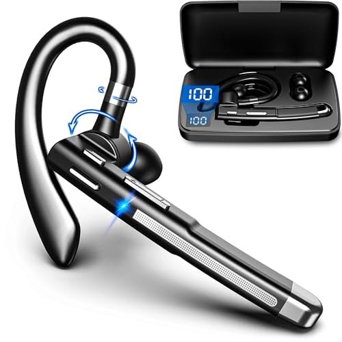 Bluetooth Headset V6.1, Wireless Bluetooth Earpiece with...