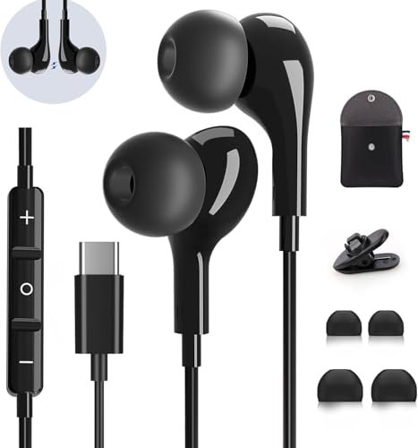 USB C Headphones for Samsung Galaxy S26 S25 S24 Ultra...