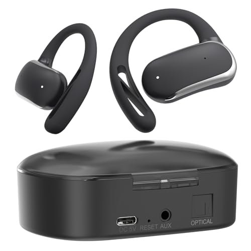 2.4GHz Wireless TV Headphones for Seniors, Open-Ear Hook...