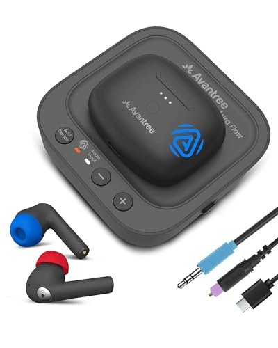 Avantree Aura Focus – Auracast Wireless TV Earbuds with...