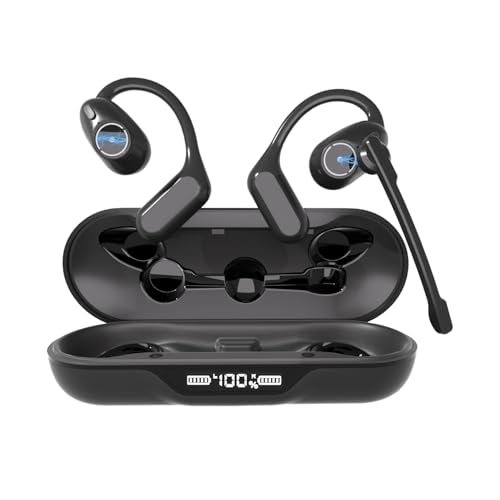 iDIGMALL Bluetooth 5.4 Headset w/Detachable Microphone,...