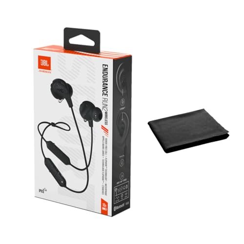 JBL Endurance Run 2 Wireless Bluetooth Earbuds – Sweatproof...