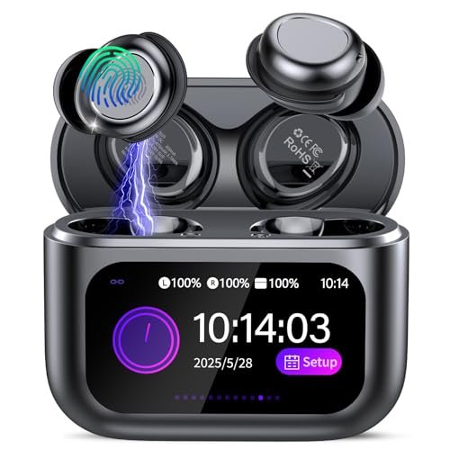 ZYHKON Sleep Earbuds Bluetooth 5.4 in Ear Touch Screen...