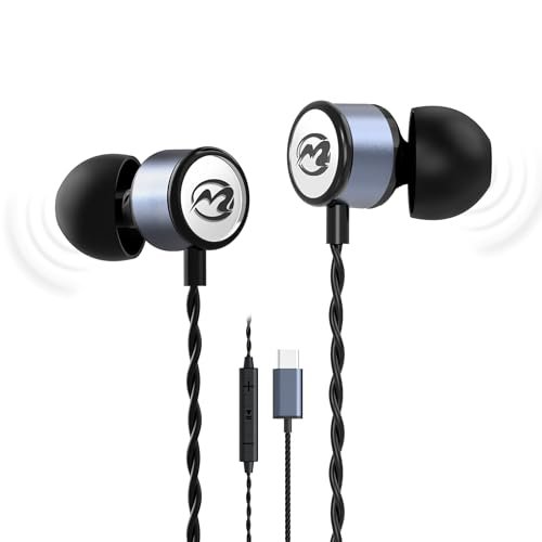 MORMOQUE EP09 Hi-Fi Stereo USB C Headphones,Type C in-Ear...