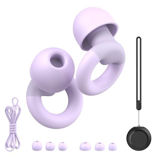 JUSTRVN Earplugs for Sleeping,Noise Reduction Soft Silicone...
