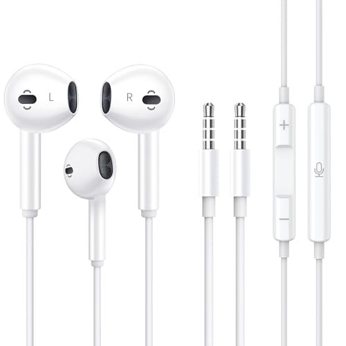 2 Pack Wired Earbuds [Apple MFi Certified] Headphones...
