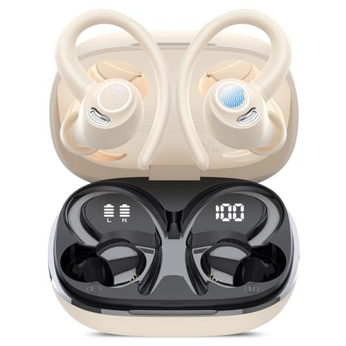 Wireless Earbuds, Bluetooth 5.4 Headphones Sport, Over Ear...