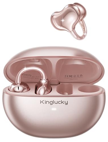 Kinglucky Upgraded Clip-On Earbuds Bluetooth 6.0 Wireless...