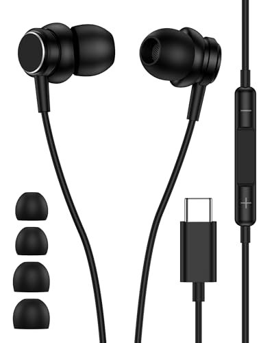 USB C Wired Headphones for Samsung Galaxy S26 S25 A17,...