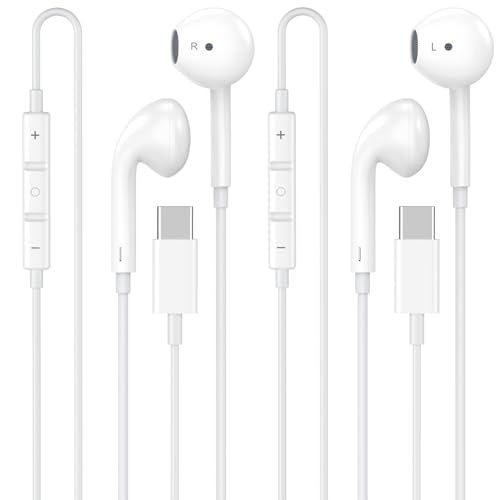 [Apple MFi Certified] USB C Headphones for iPhone 17 16,...