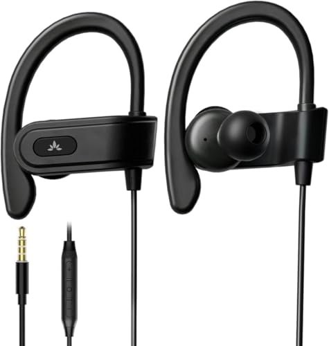 Avantree E171 - AUX 3.5mm Wired Earbuds with Microphone &...