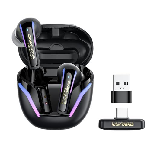 20ms Ultra-Low Latency 2.4G Wireless Gaming Earbuds with...