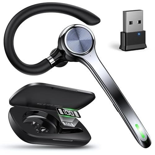 Ngsod Bluetooth Headset, Wireless Earpiece with Upgrade...