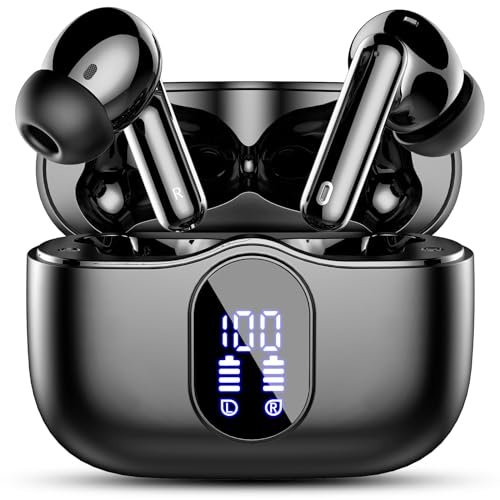 Wireless Earbuds, Bluetooth 5.4 Headphones Bass Stereo, Ear...