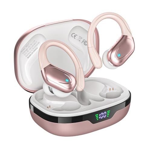 HAOYUYAN Wireless Earbuds, Sports Bluetooth Headphones, LED...