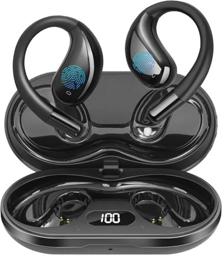 Psadhi Open Ear Clip Wireless Earbuds Bone Conduction...